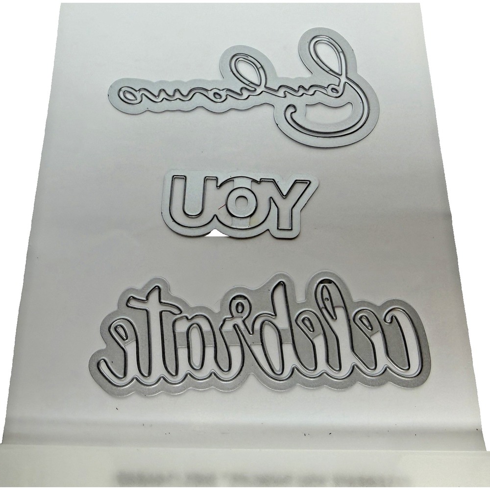 Stampin' Up Big Shot Celebrate You Thinlits Dies 146840 Amazing You Celebrate